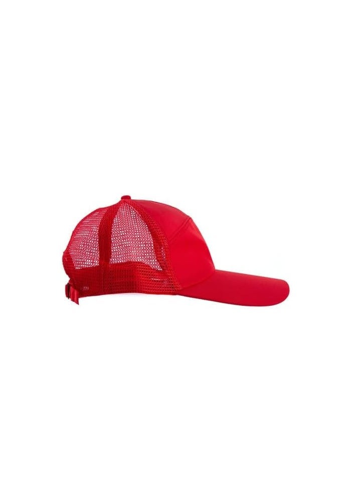 Daiso Red Mesh Cap – Lightweight and Breathable Hat for Outdoors - Image 2